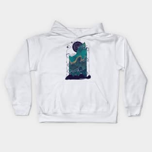 northern nightsky Kids Hoodie